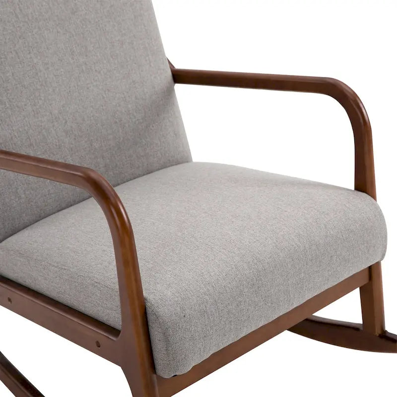 Fauteuil à bascule à dossier haut
