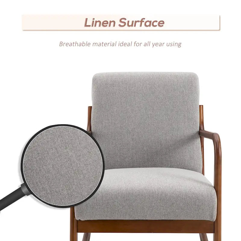 Fauteuil à bascule à dossier haut