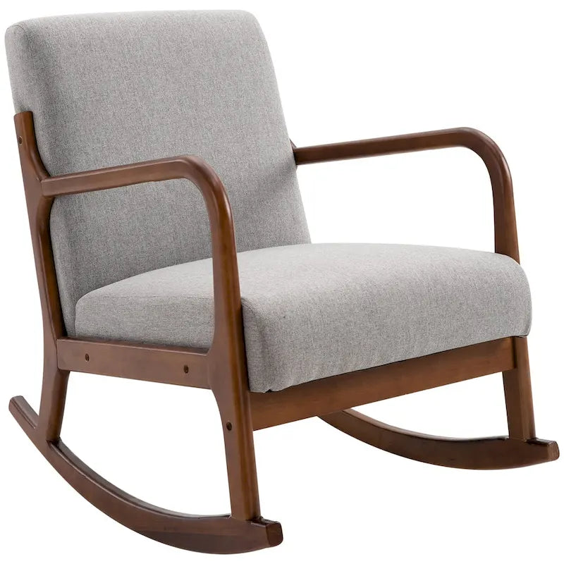 Fauteuil à bascule à dossier haut