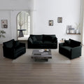 Black chenille sofa
