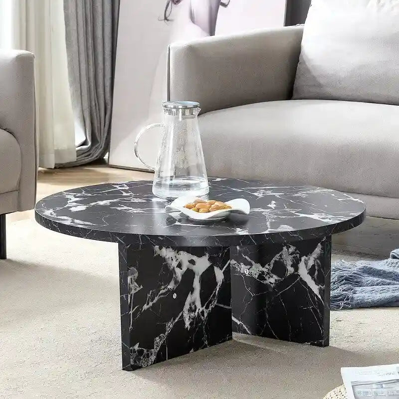 Table basse ronde polyvalente en MDF