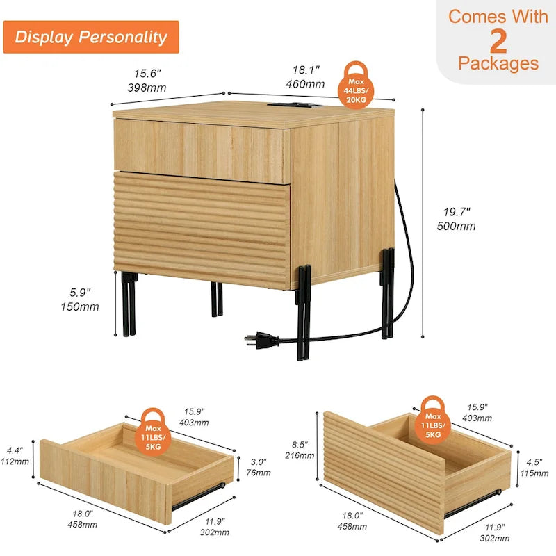 Built-in nightstand