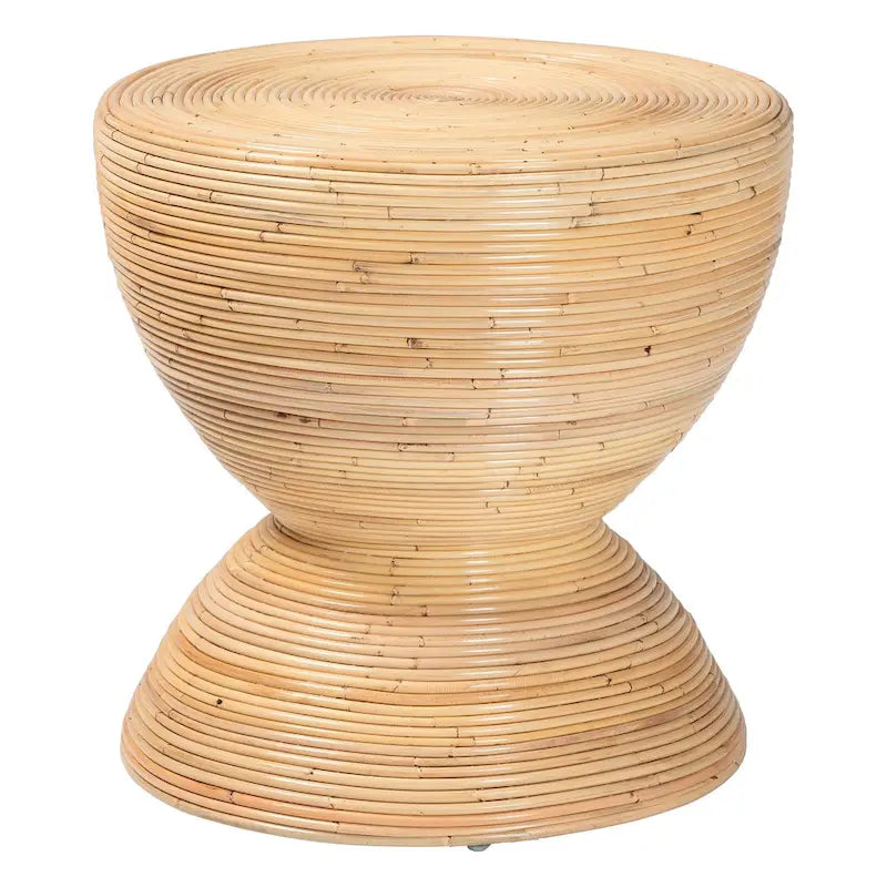 Table d'appoint en rotin naturel
