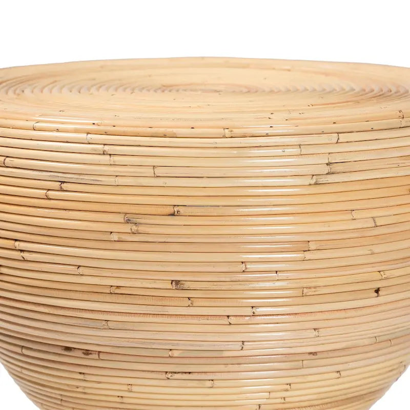 Table d'appoint en rotin naturel