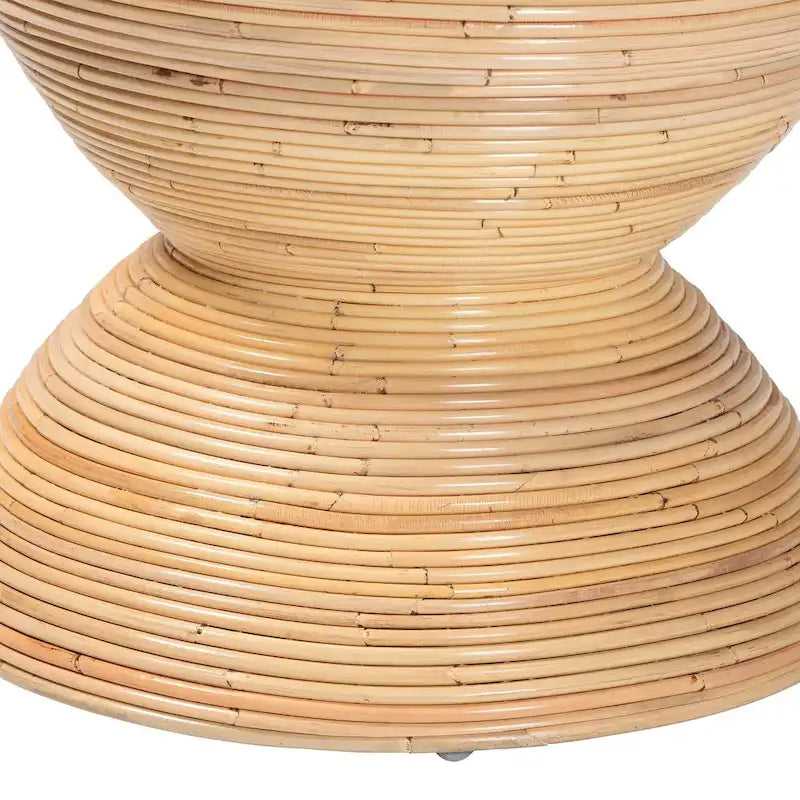 Table d'appoint en rotin naturel