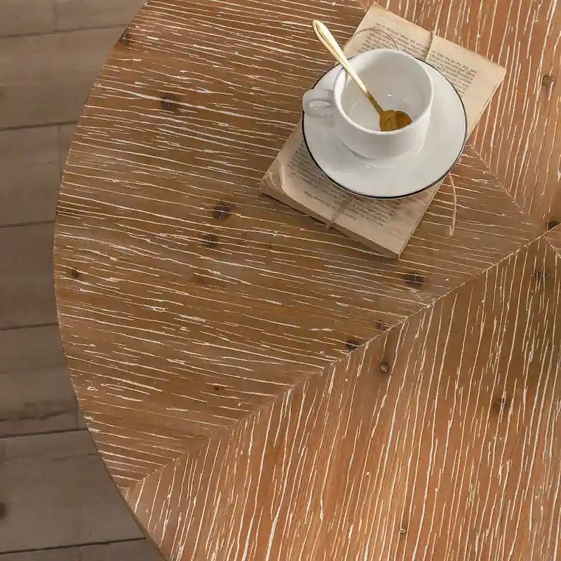 Table basse ronde de style rétro moderne