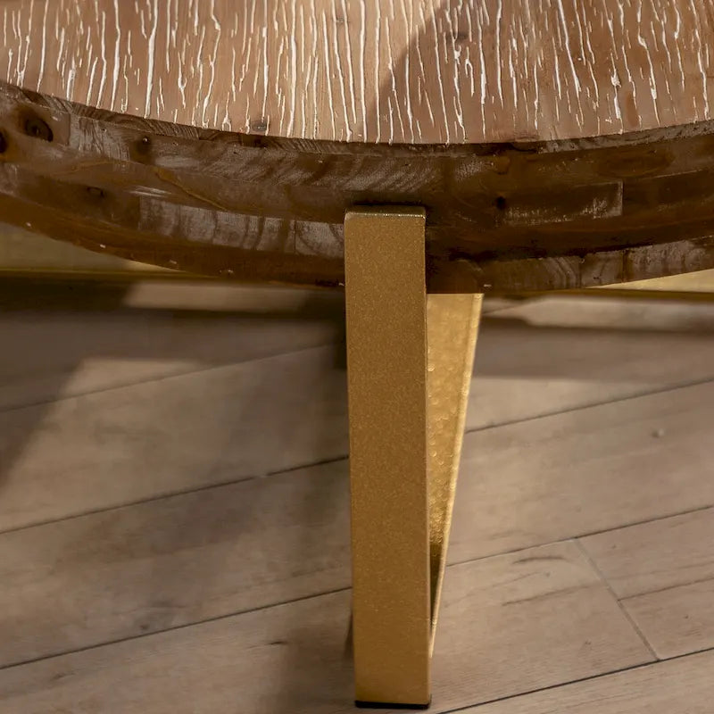 Table basse ronde de style rétro moderne