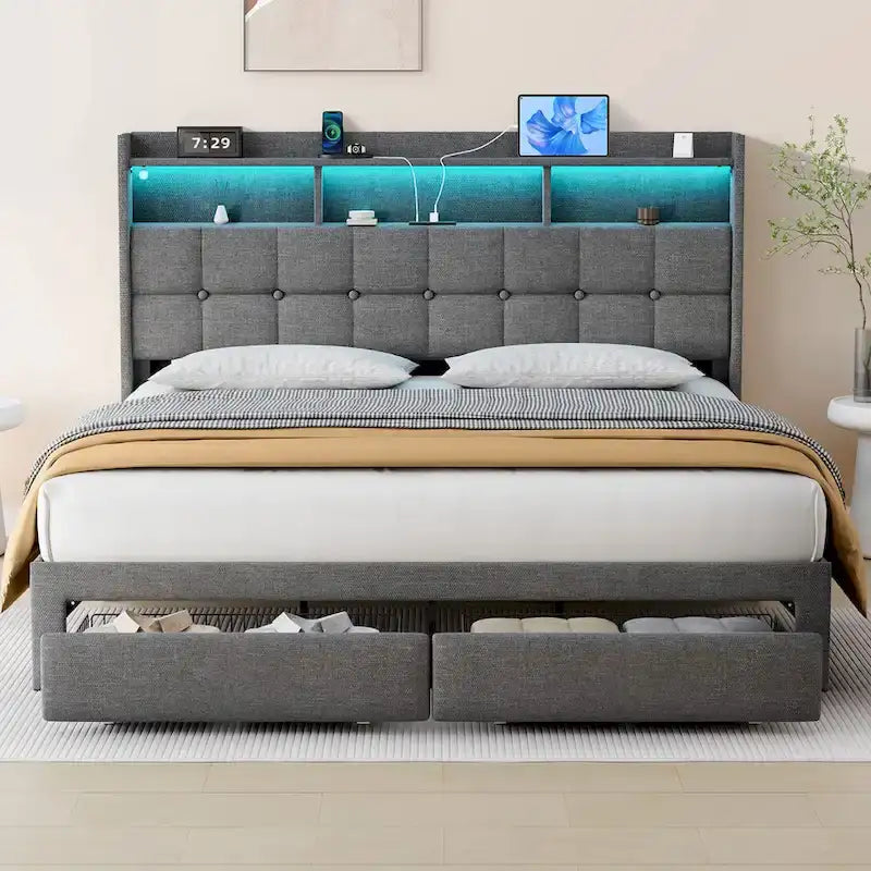 Lit plateforme king-size