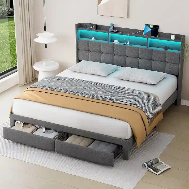 Lit plateforme king-size