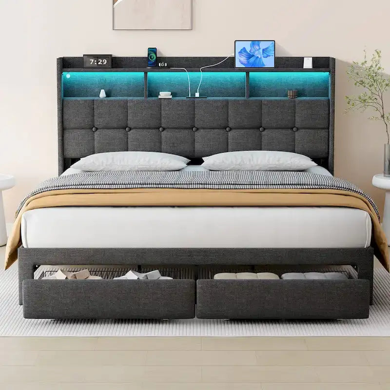 Lit plateforme king-size