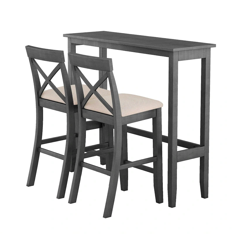Table et chaises de salle à manger de style ferme