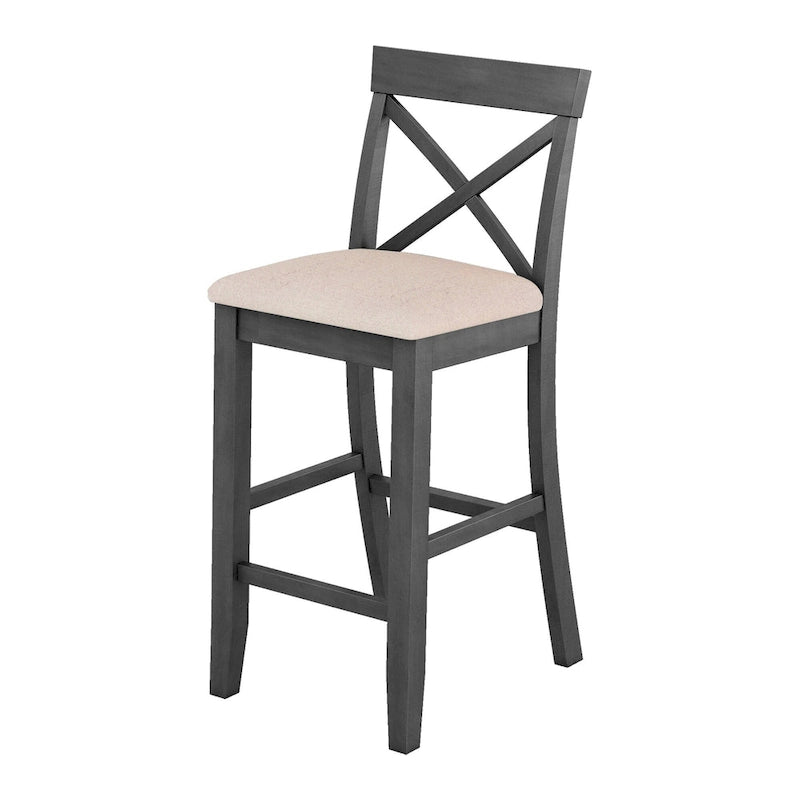 Table et chaises de salle à manger de style ferme