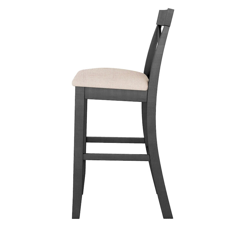 Table et chaises de salle à manger de style ferme