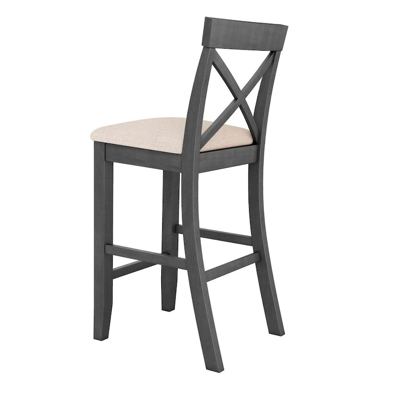 Table et chaises de salle à manger de style ferme