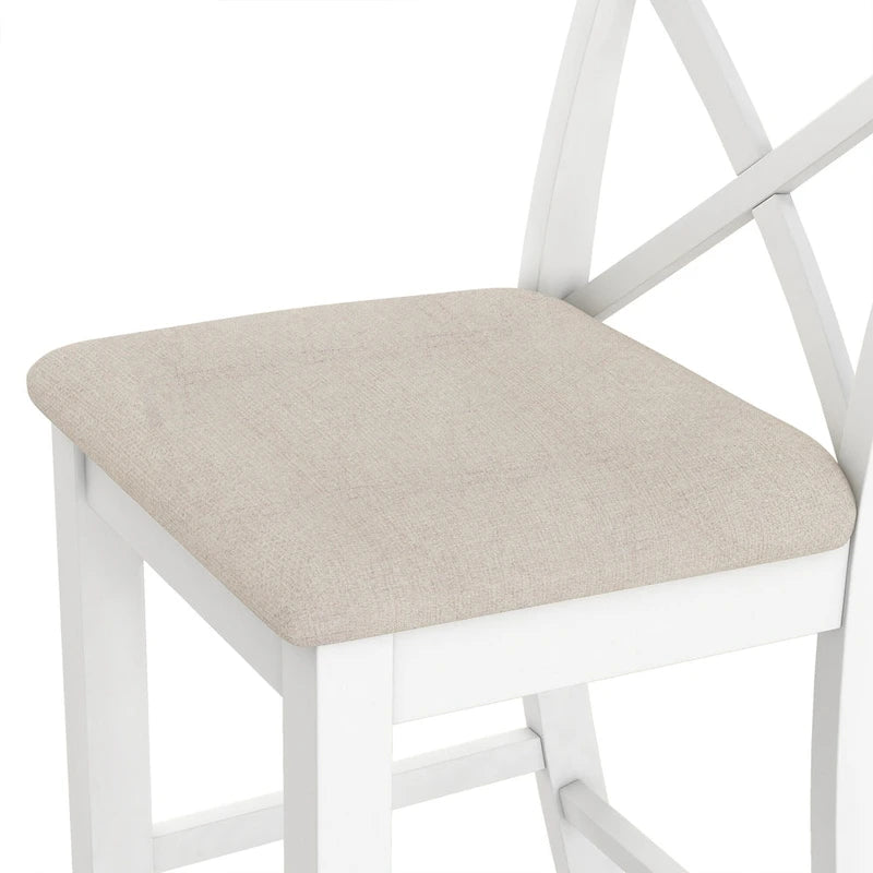 Table et chaises de salle à manger de style ferme