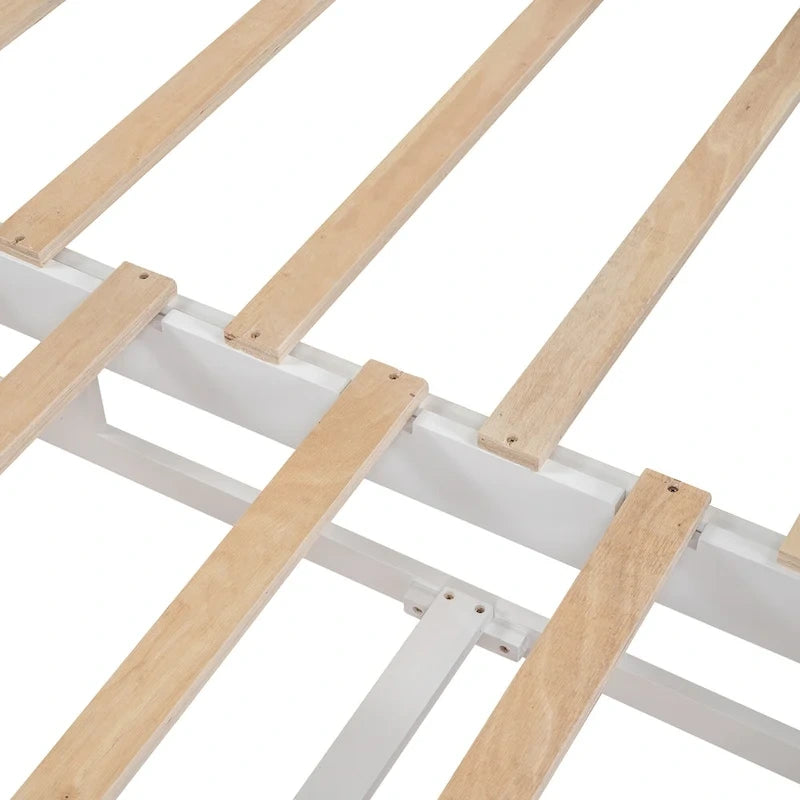 Canapé-lit extensible double en pin blanc