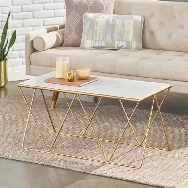Handmade marble coffee table