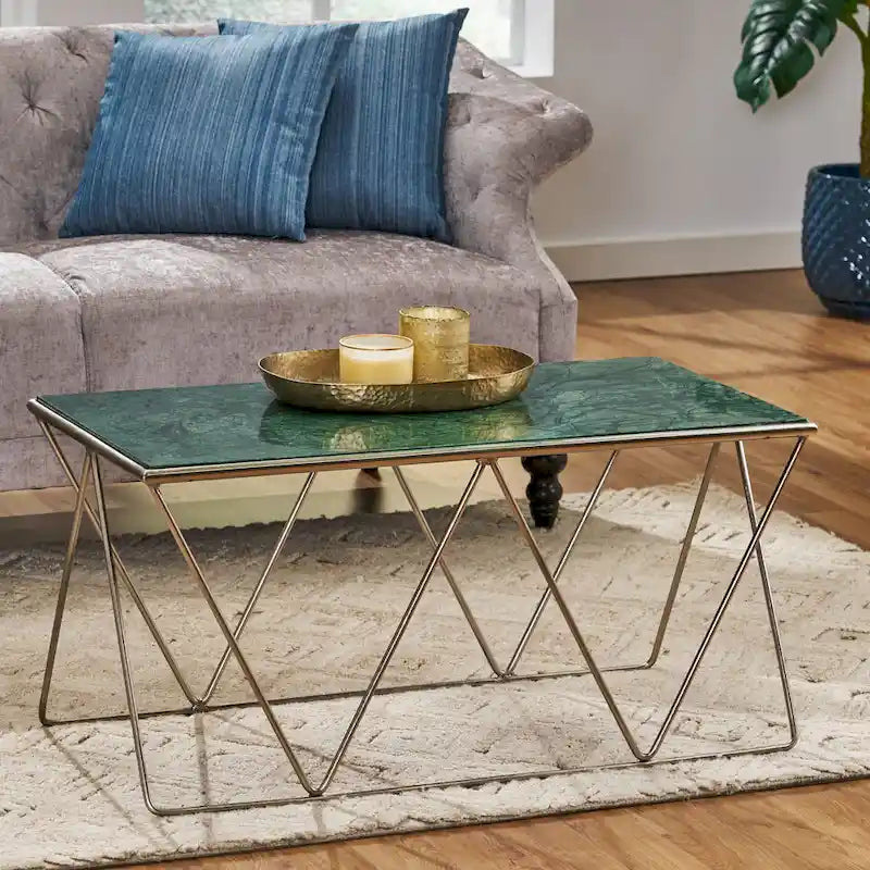 Handmade marble coffee table