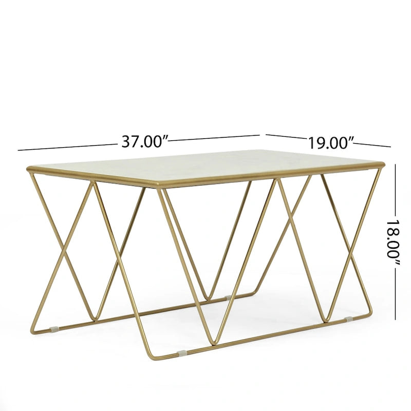 Handmade marble coffee table