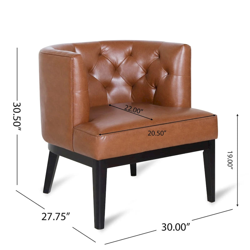 Chaise décorative capitonnée