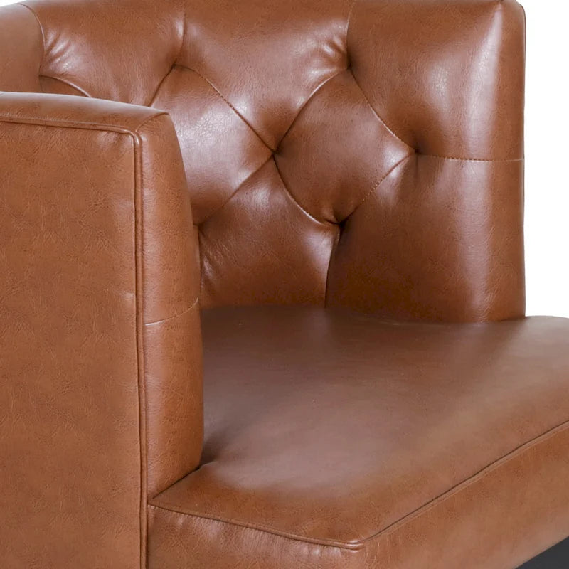 Chaise décorative capitonnée