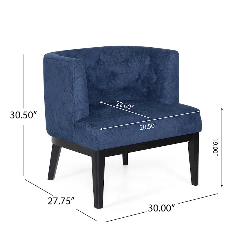 Chaise décorative capitonnée