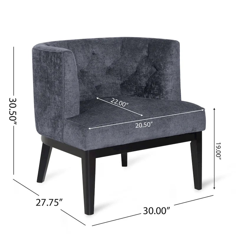 Chaise décorative capitonnée