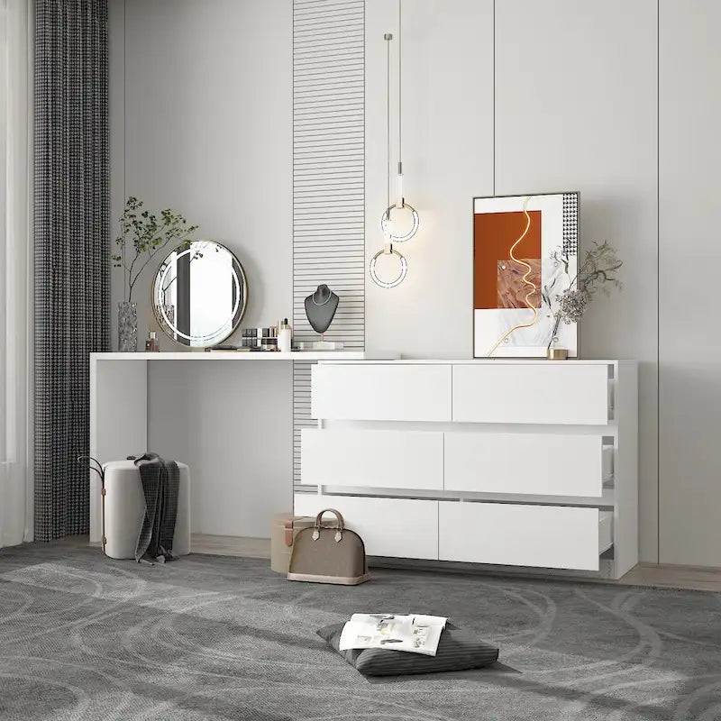 Coiffeuse pivotante