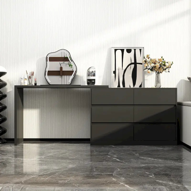 Coiffeuse pivotante