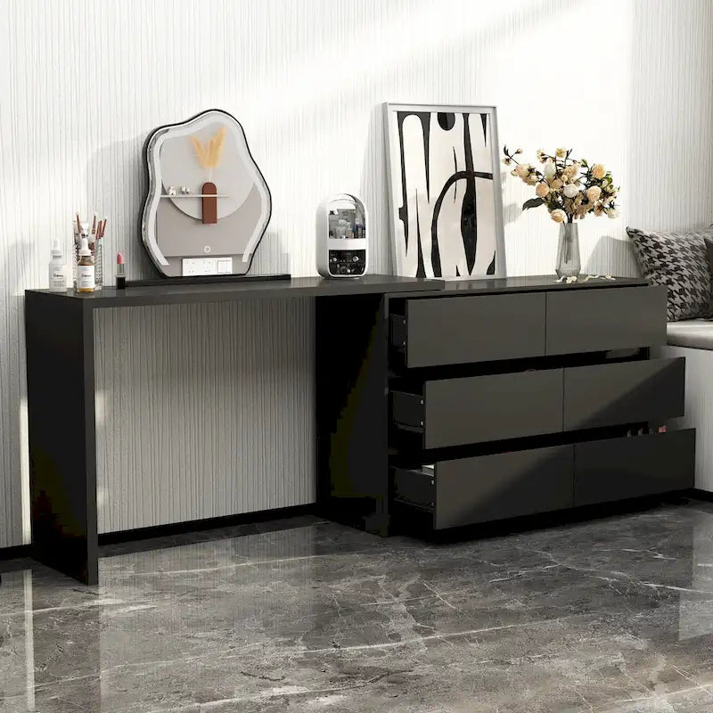 Coiffeuse pivotante
