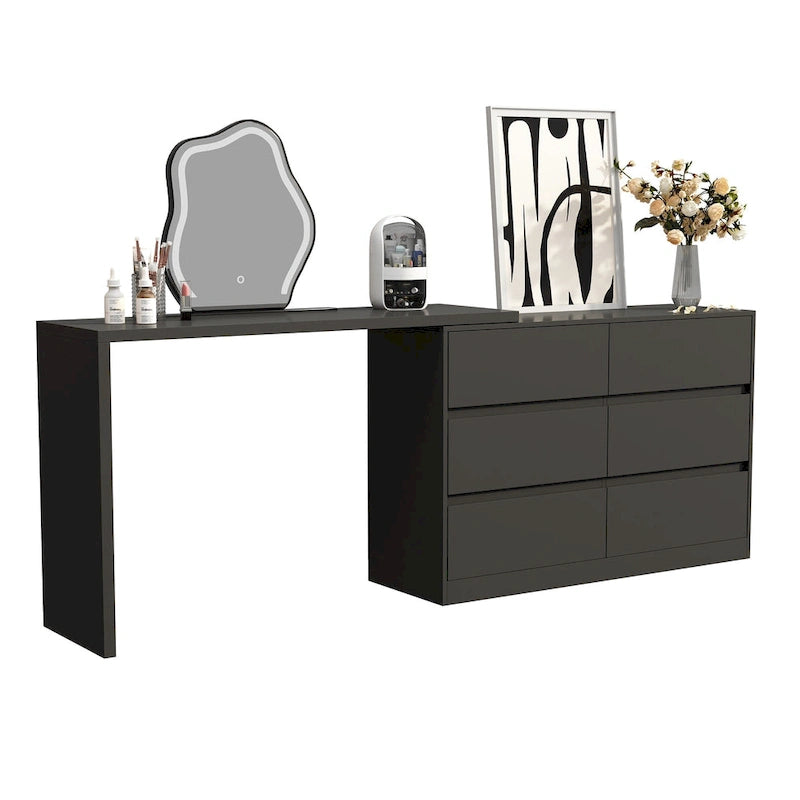 Coiffeuse pivotante