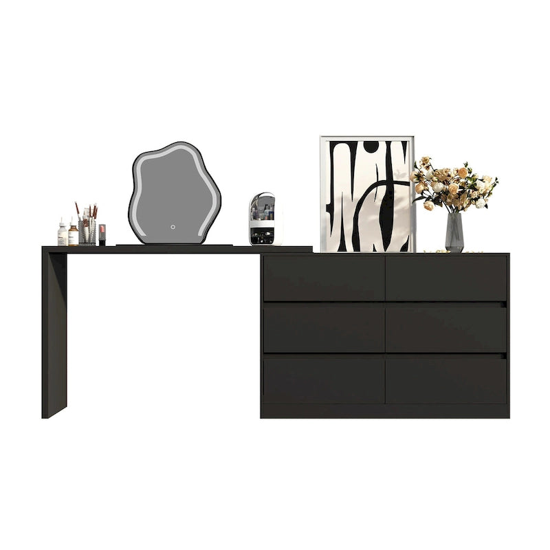 Coiffeuse pivotante