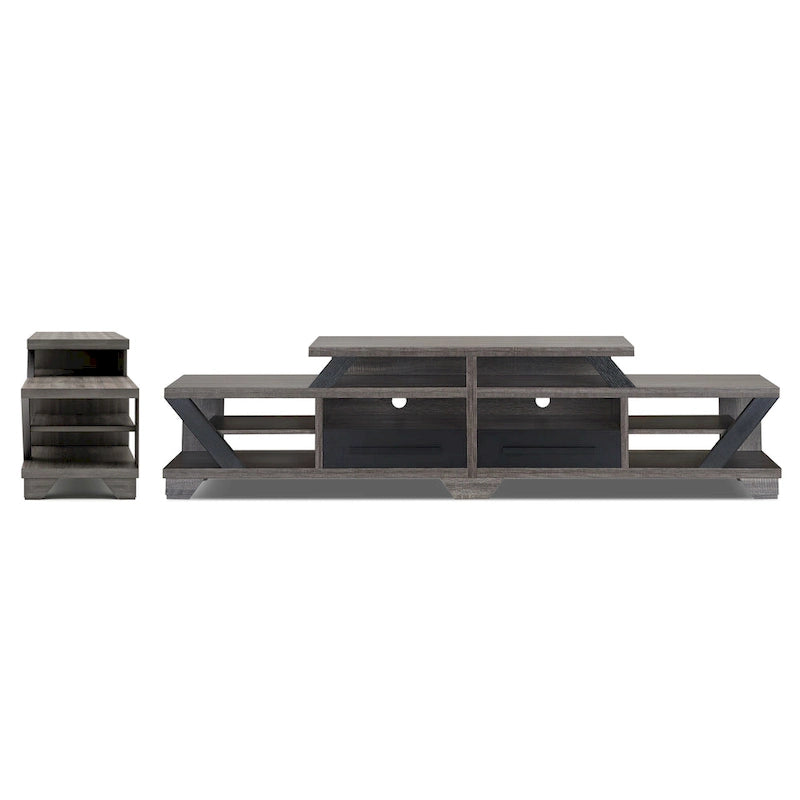 Meuble TV multicouche moderne de style ouvert