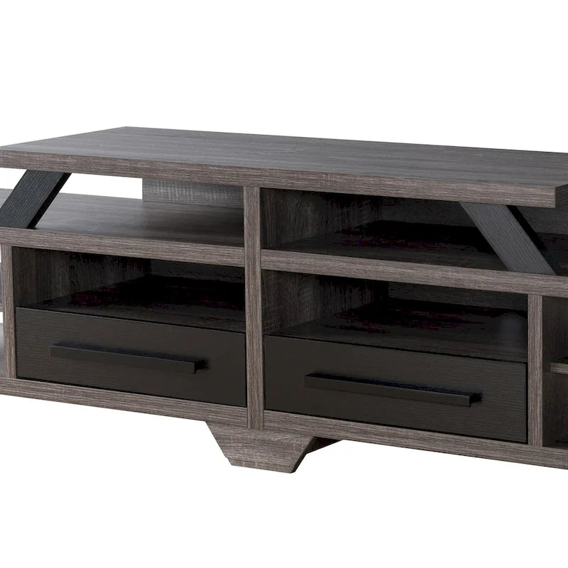 Meuble TV multicouche moderne de style ouvert