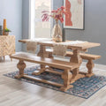 Banc de salle à manger en bois massif