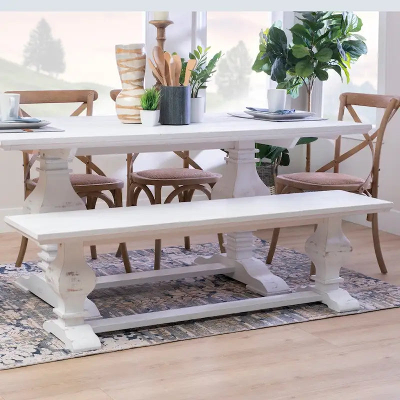 Banc de salle à manger en bois massif