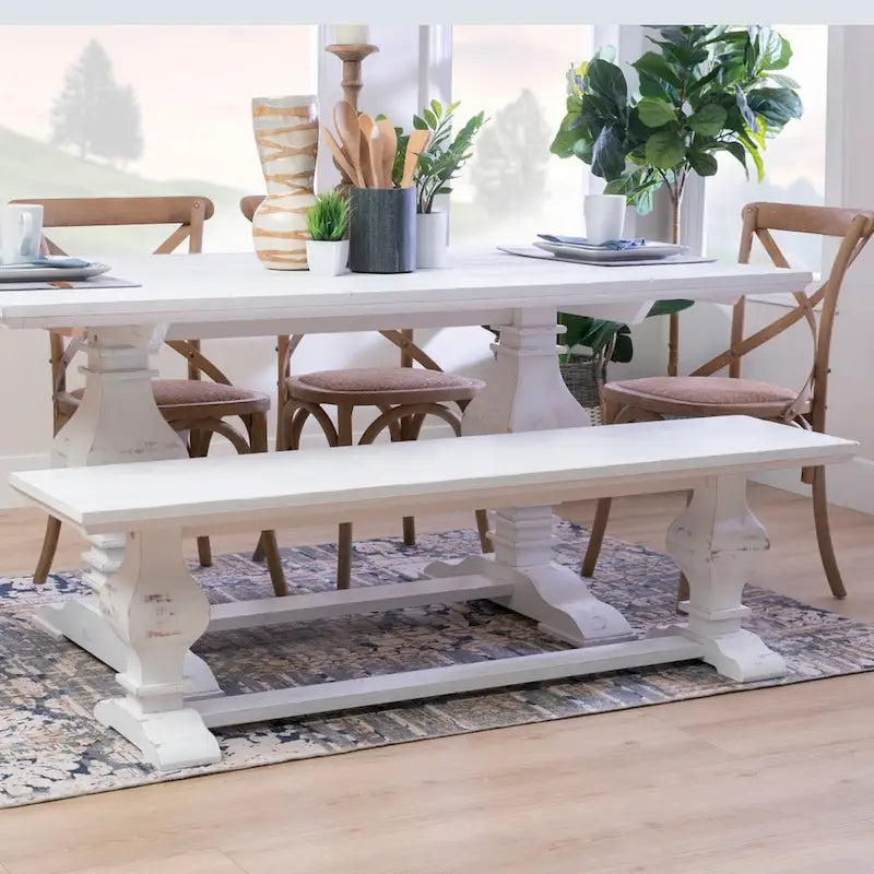 Banc de salle à manger en bois massif