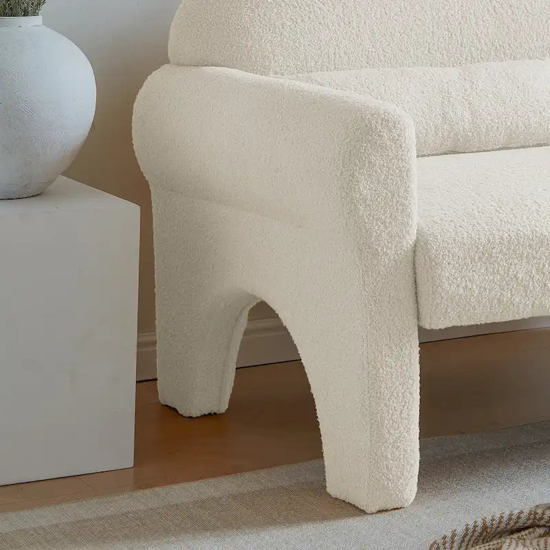 Canapé double moderne en peluche