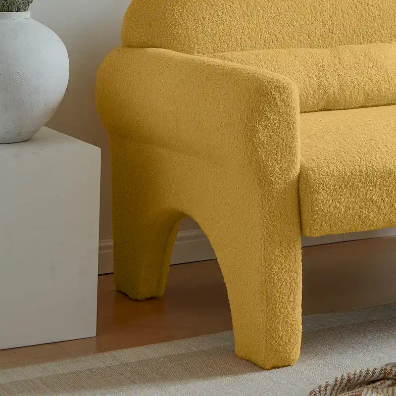 Canapé double moderne en peluche
