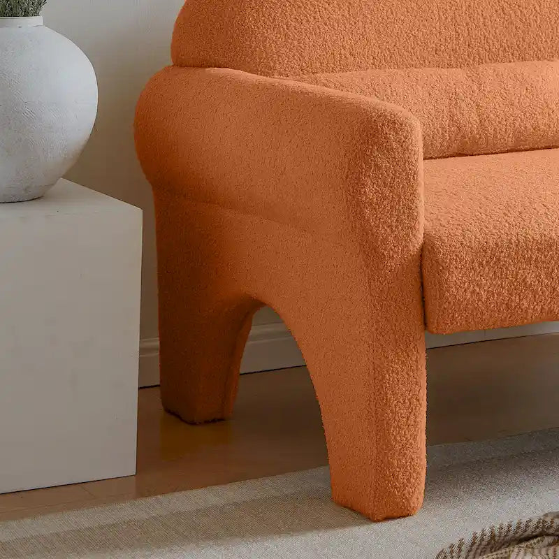 Canapé double moderne en peluche