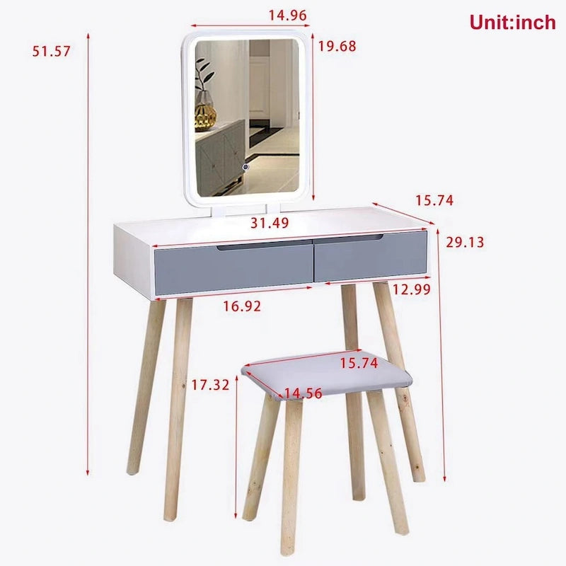 Ensemble de coiffeuse moderne pour chambre à coucher
