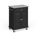 Chariot compact de cuisine en granit gris
