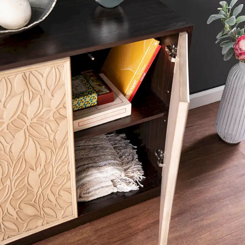 Armoires de cuisine de style transitoire en bois brun