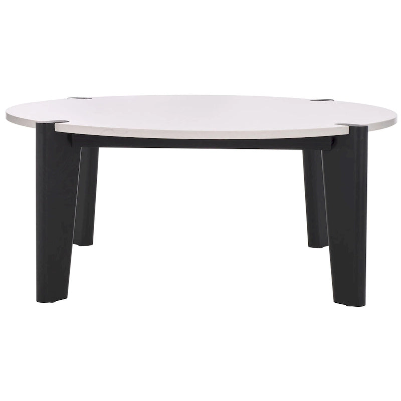 Table basse ronde à plateau en marbre