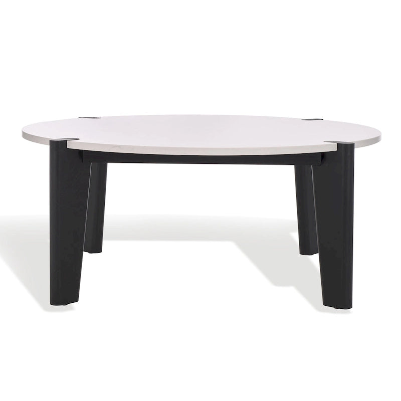Table basse ronde à plateau en marbre