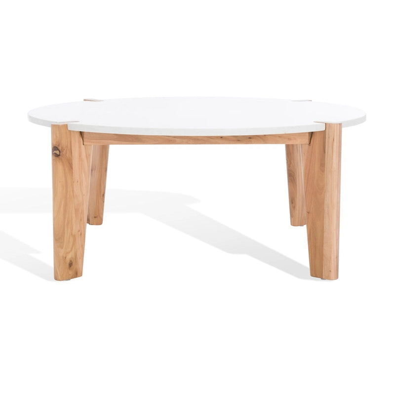 Table basse ronde à plateau en marbre