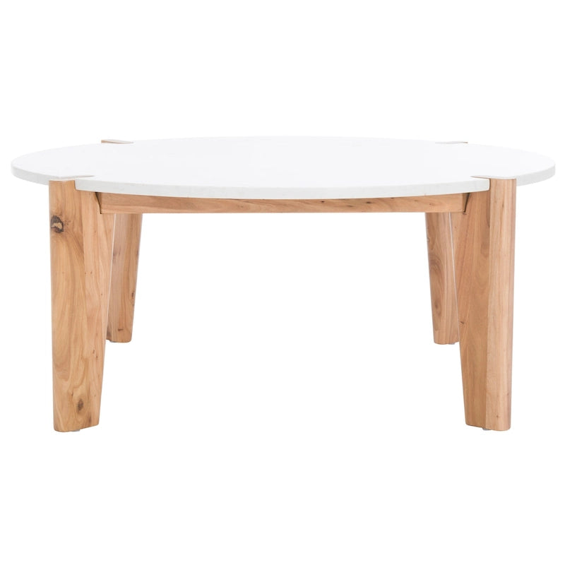 Table basse ronde à plateau en marbre