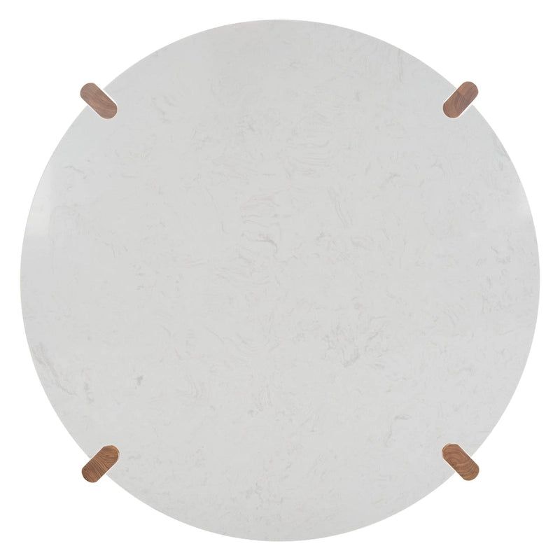 Table basse ronde à plateau en marbre