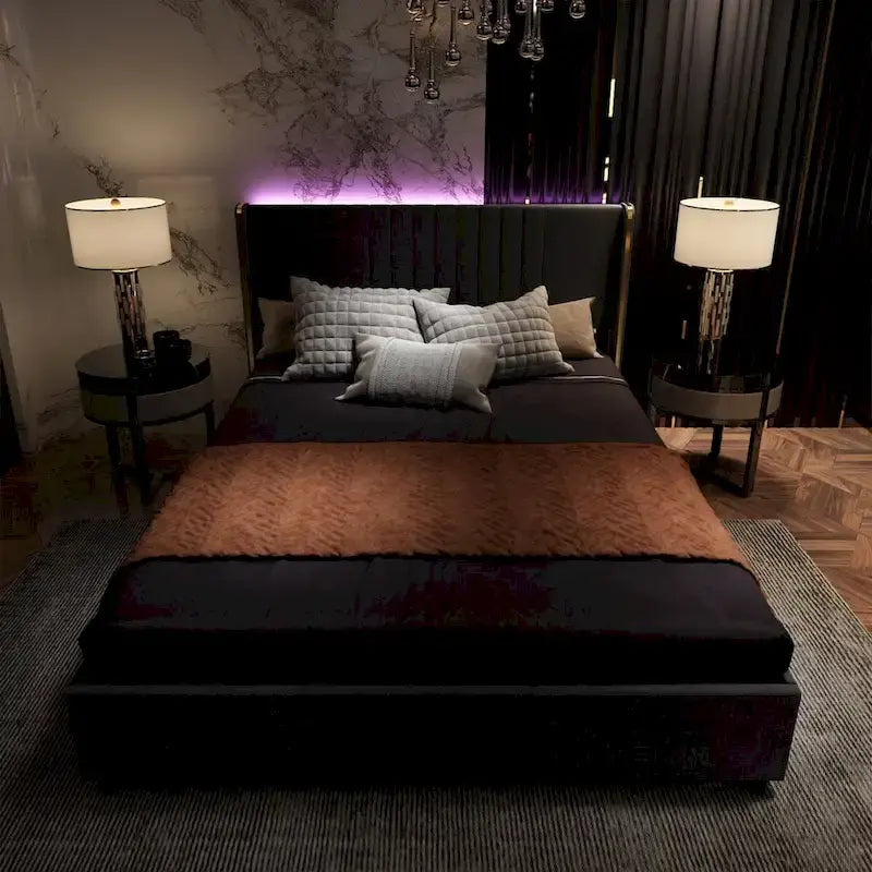 Modern Illuminated Bed Frame