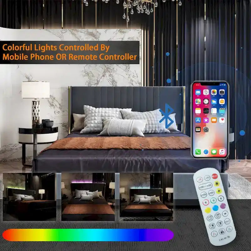 Modern Illuminated Bed Frame